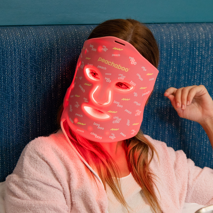 Peachaboo Pro Glo Silicone LED Light Therapy Mask