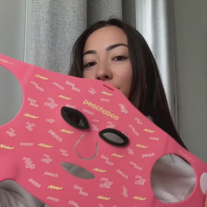 Peachaboo Pro Glo Silicone LED Light Therapy Mask