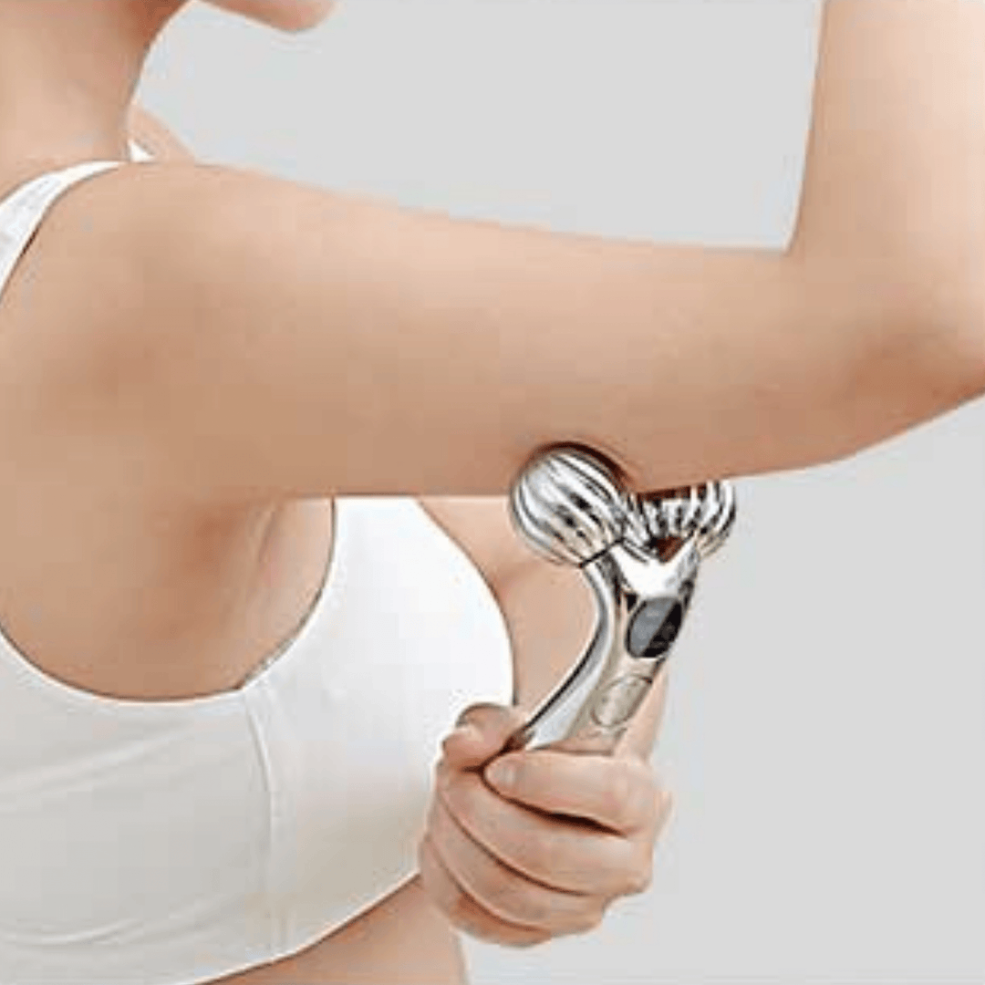 Micro-Current Shaping Device being uses on a females arm