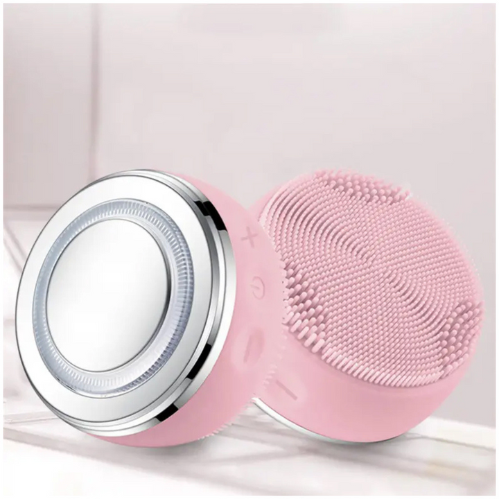 Facial Cleansing Brush with EMS & LED Light Therapy