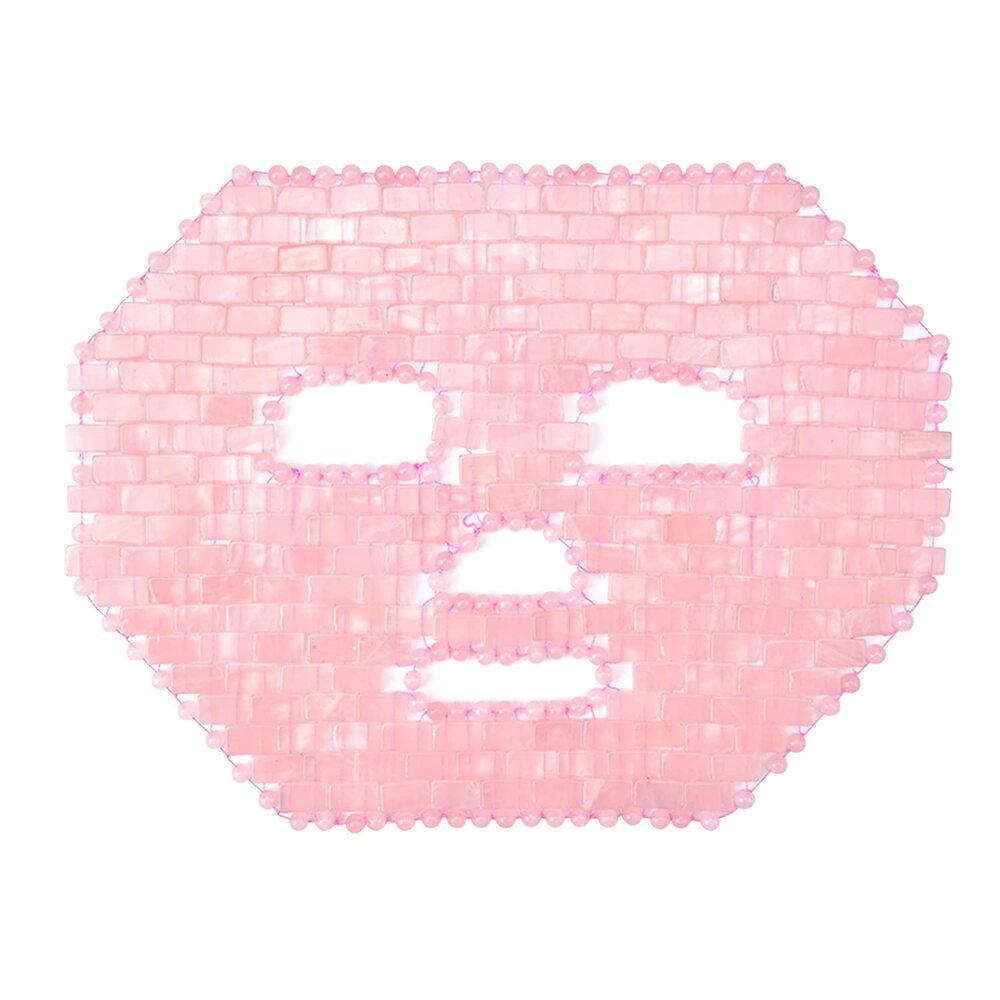 image of rose quartz face mask